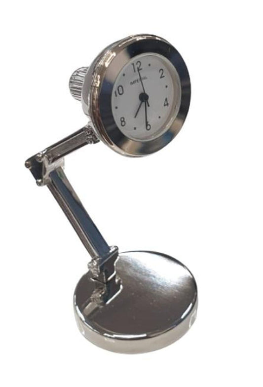 Elegant Gold Vintage Clock - Miniature Study Lamp IMP1058S - SALE - NEEDS RE-BATTERY