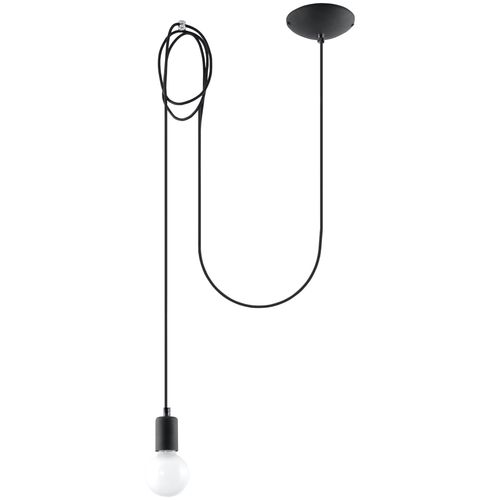 Pendant lamp fabric, steel Edison loft Design E27