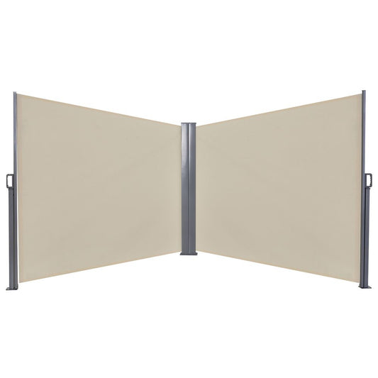 Steel Frame Outdoor Garden Pull Out Double Side Awning