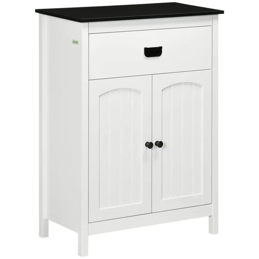 Double Door Bathroom Cabinet - Adjustable Shelf - White - High-Quality Storage Solution