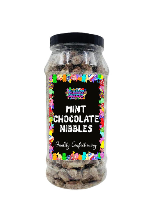 Indulgent Mint Choc Nibbles Jar - Sweetly Retro Gift