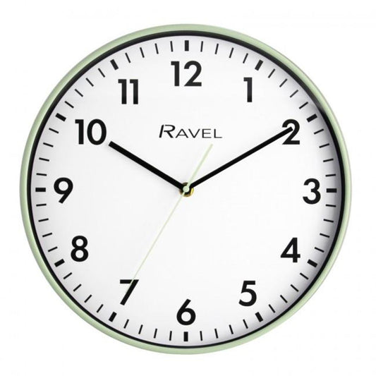 Ravel 30cm White Dial Sage Wall Clock R.WC.30.11