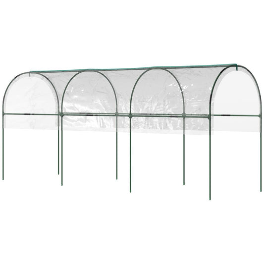 Outsunny Tomato Greenhouse with Top Tap, Pointed Bottom and Guy Ropes, Clear