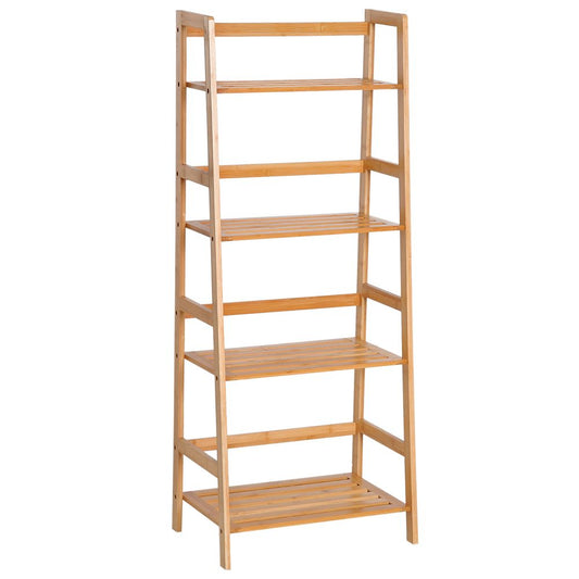 Bookshelf, 4-Tier,Bamboo, 48Lx30Wx119H