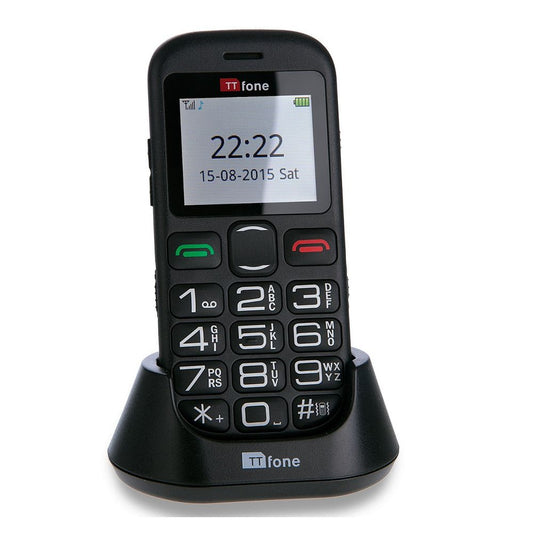 TTfone Jupiter 2 TT850 Big Button SOS Mobile w/ Giff Gaff SIM - Easy-to-Use, Unlocked