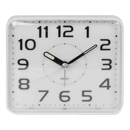 Widdop Alarm Clock with Dual Indicating Light System - High Quality White 5291