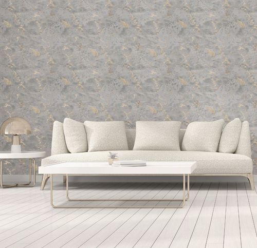Venetian Plaster Grey/Gold sw12 wallpaper