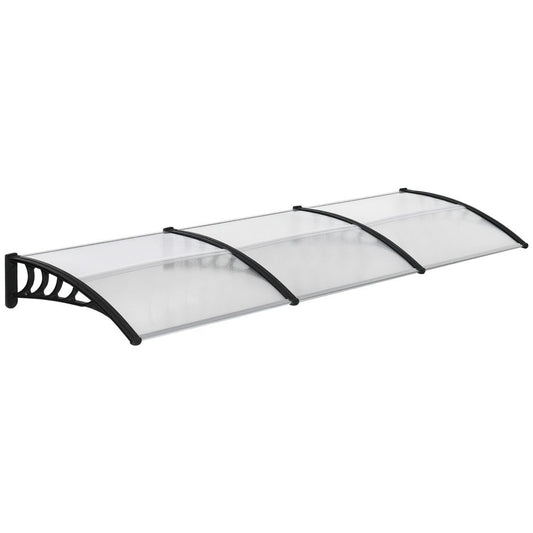 Front Door Canopy, Outdoor Awning, 300 x 100cm Rain Shelter Clear 300x100