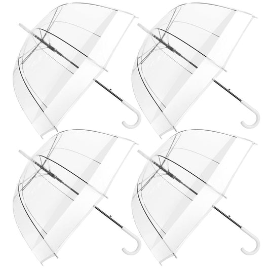 High-Quality 23'' Dome Umbrella, White, Pack of 4