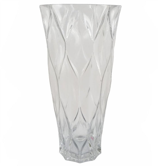 80cm White and Yellow Sunflower Mix Glass Vase