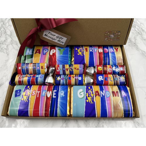 Fun Novelty Birthday Chocolate Wrapper Gift Box - Grandma