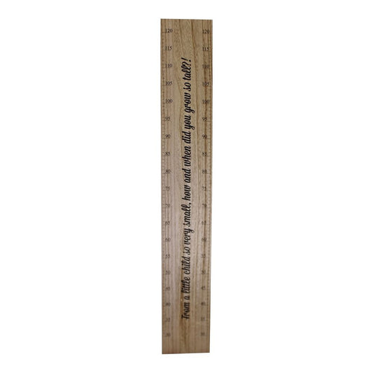 Premium Height Chart Wall Plaque, Track Your Family's Growth, 100cm