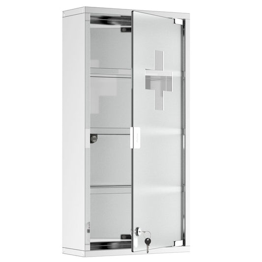 LED Illuminated Bathroom Infrared Sensor Mirror Dustproof 60x80x4CM HOMCOM