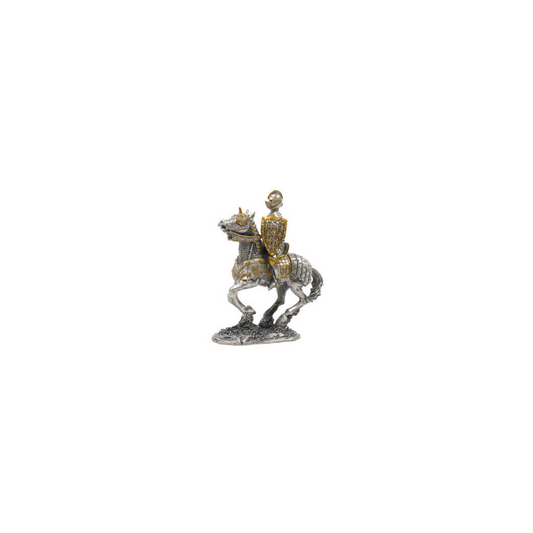 16th Century Mounted Knight Collectable Figure (hand-cast statue sculpture) 10cm Height