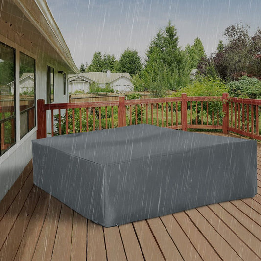 Premium 275x205cm Garden Furniture Cover: Water & UV Resistant Oxford Fabric