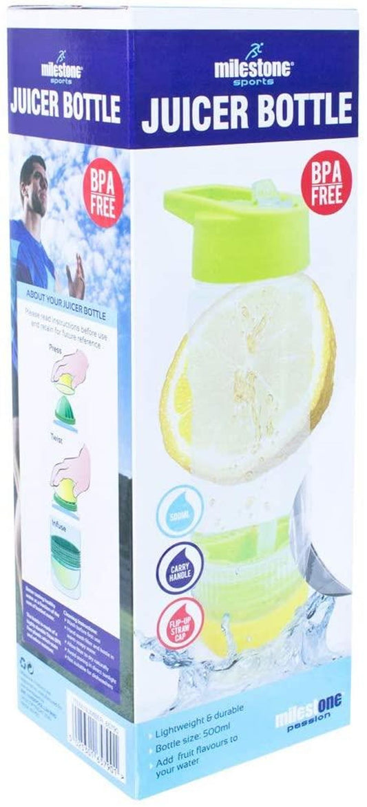 Milestone Juice Twist Water Bottle - Lime, 700ml Capacity