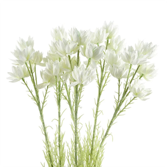 Premium Quality Natural Silk Starflower Stem 6-Pack - 30 Blooms - Beautiful Decorative Flowers