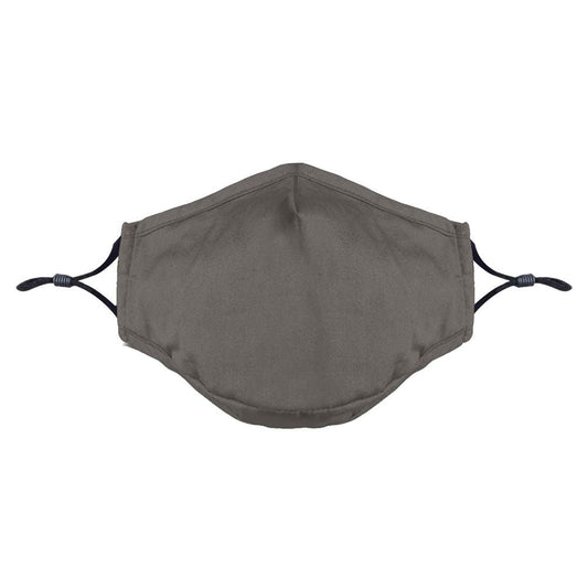 Triple-Layer Cotton Mask - Grey - Adults - Filter Pocket