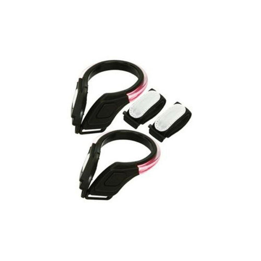 Rolson 2-Pc LED Heel Clip Light: Dark Visibility Flash w/4Pc batteries
