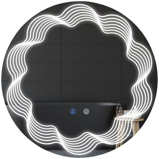 Sleek 70cm LED Dimming Bathroom Mirror: Smart Touch, Anti-Fog. Upgrade Your Routine & Elevate Your Space!