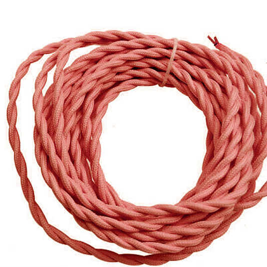 Vintage Italian Braided Cable - High-Quality, Flexible, Electrical Fabric Wire