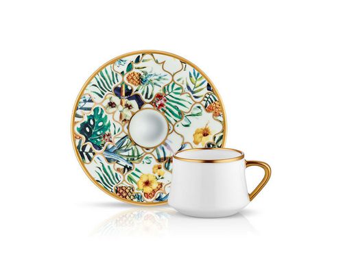 Sufi Coffee Cup and Saucer - Amazon Brasil - 90 cc
