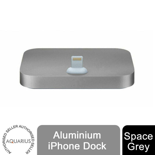 Aquarius Aluminium Phone Dock - Eight-Pin, Space Grey