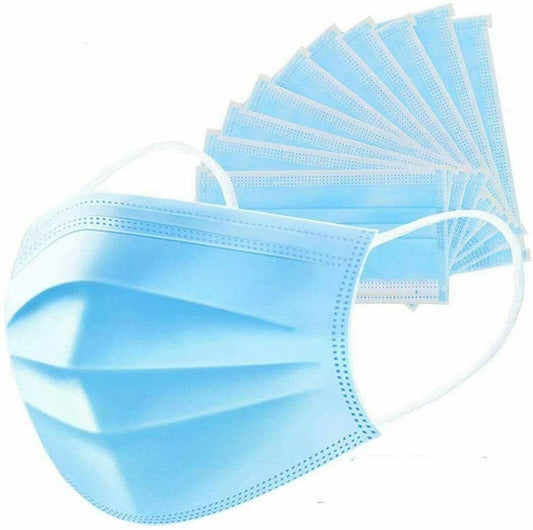 100Pk Aspect Disposable Face Mask | 3 Layer Breathable Filter Safety Mask | Non-Woven Mouth Cover | Home | Office | Outdoor