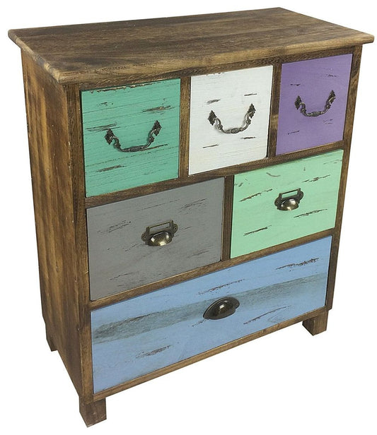 Premium Wooden Storage Cabinet, 6 Drawers, High Quality, Versatile Storage Solution, 69cm