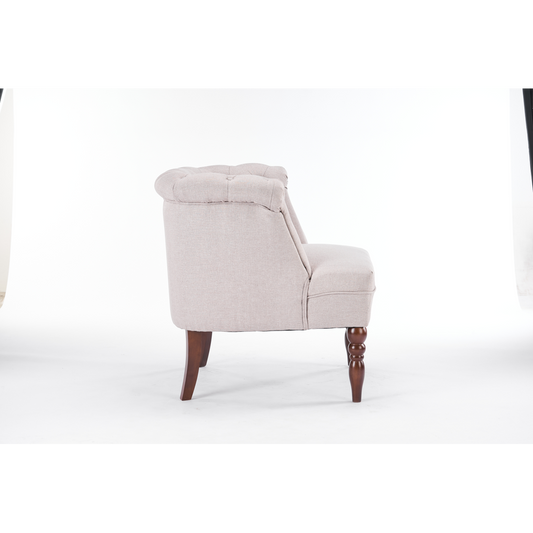 Premium Cream Linen Arm Chair - 77cm | Sturdy & Stylish | Perfect for Home, Office, and Hospitality