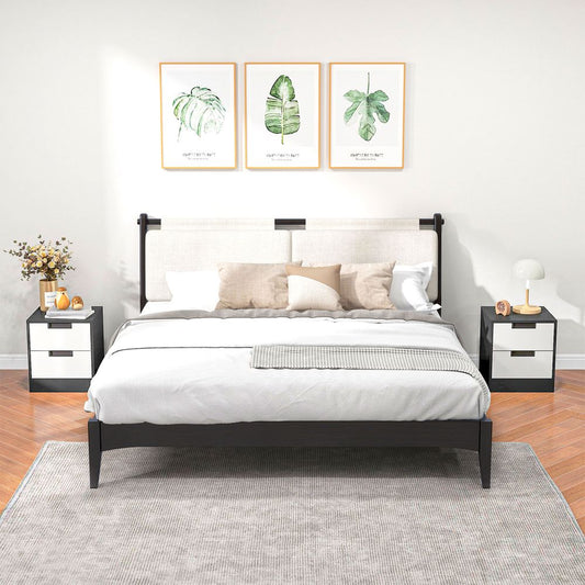 HOMCOM 2 Drawer Bedside Tables - Set of 2, Storage Nightstands for Bedroom - High Quality, Professional Seller