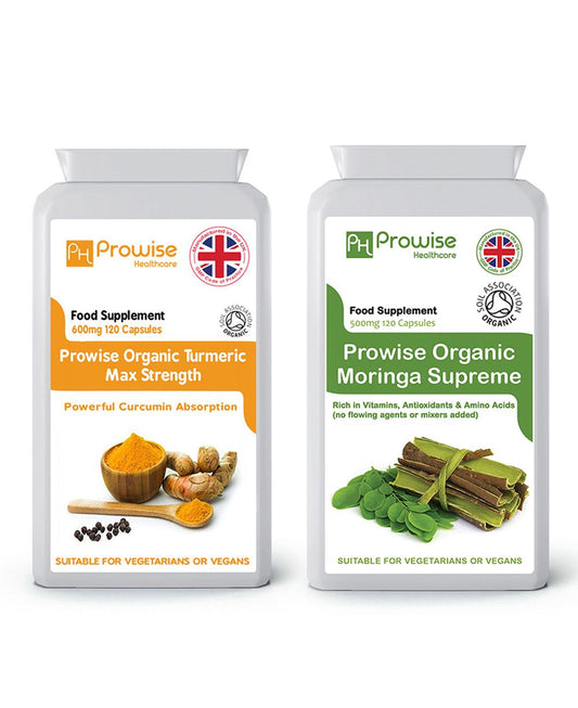 Premium Organic Turmeric + Moringa Supplements