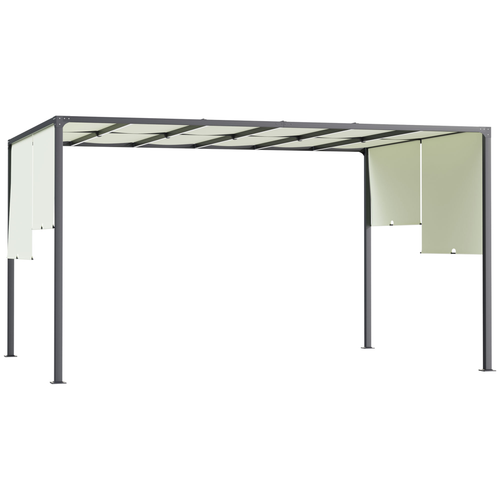 Outsunny 3 x 4m utdoor Garden Pergola with LED Lights
