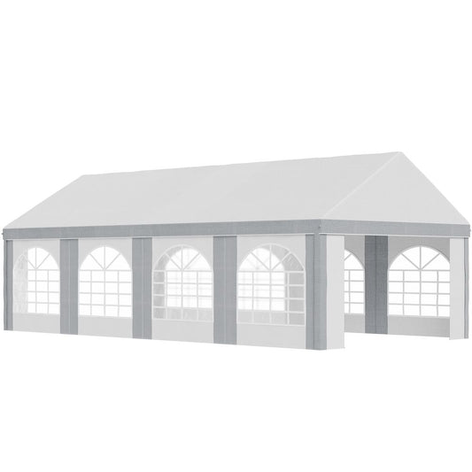 8x4m Party Tent - Marquee Gazebo with Sides, Windows & Doors