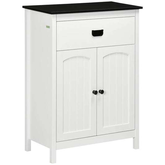 Double Door Bathroom Cabinet - Adjustable Shelf - White - High-Quality Storage Solution