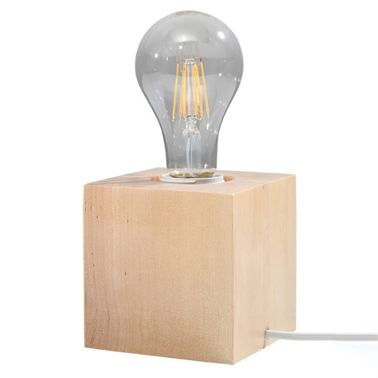 Premium Scandinavian Wooden Desk Lamp - High Quality, Stylish Design, E27 Socket
