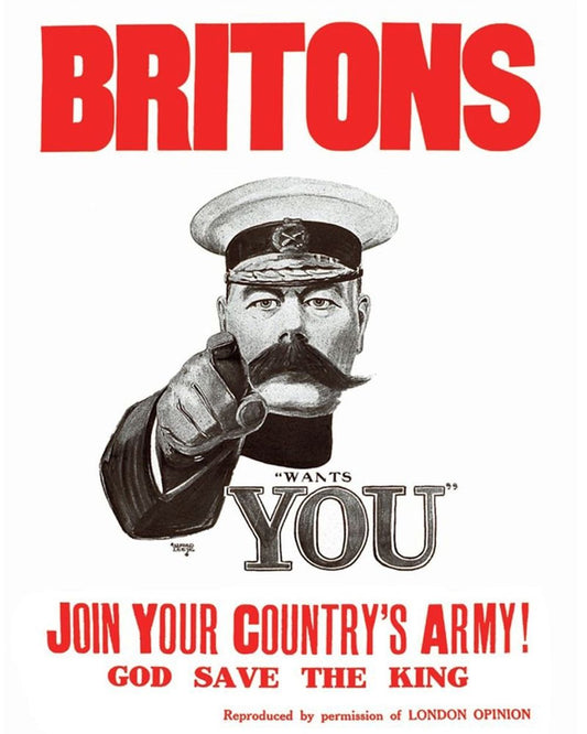 Authentic Vintage Metal Sign - Retro Propaganda - Join Army