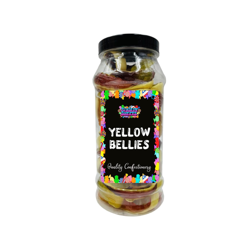 Haribo Yellow Bellies Gummy Foam Snakes Retro Sweets Gift Jar - 530g