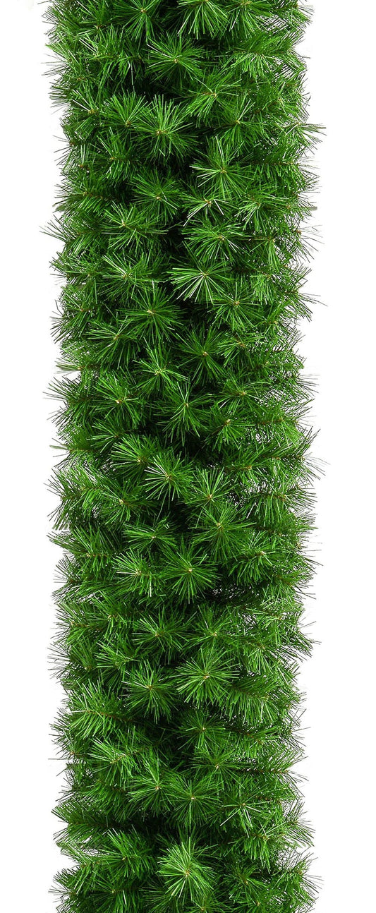Full Bushy Green Christmas Garland 9ft / 275cm