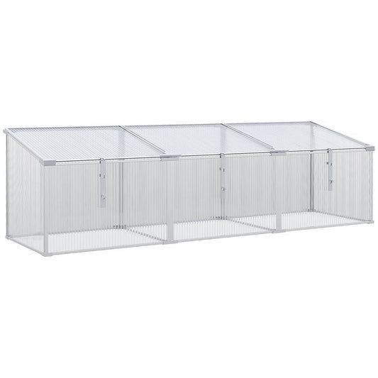 Outsunny Aluminium Greenhouse Cold Frame - Grow Plants Year Round
