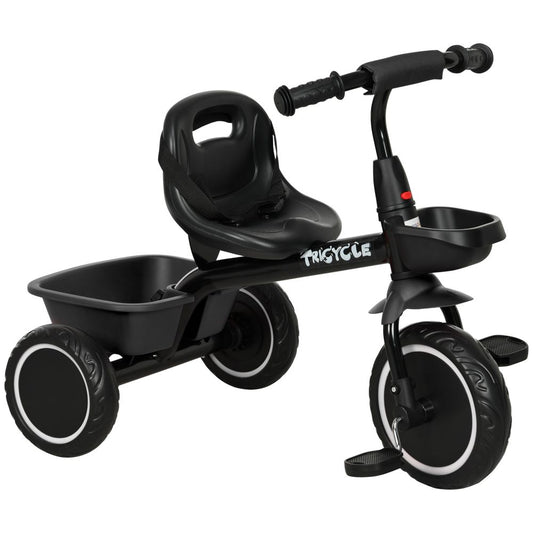 AIYAPLAY Kids Trike for 2 to 5 Years with Adjustable Seat, Baskets