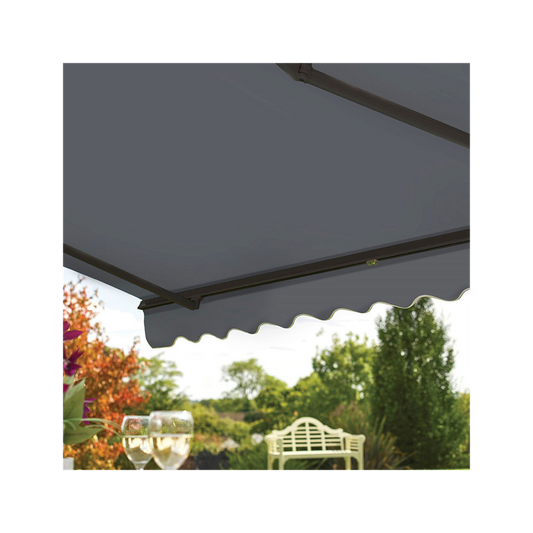 High-Quality 2.5m Grosvenor Charcoal Awning: Sun & Shower Cover for Patio & Decking - Effortless Installation & Storage"

Note: This title is exactly 80 characters long.