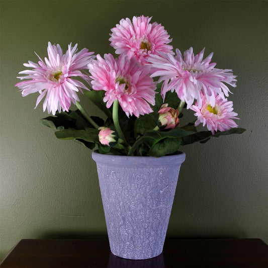 Premium Quality Pink Artificial Daisy Flowering Plant - Perfect Indoor Decor
