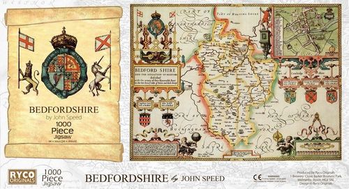 Bedfordshire Historical Map 1000 Piece Jigsaw Puzzle (1610)