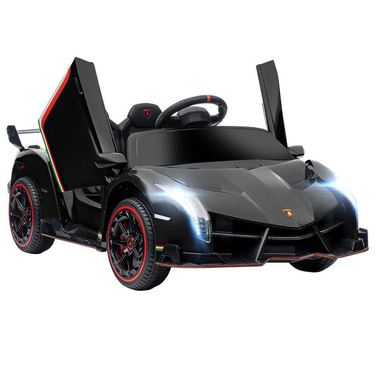HOMCOM Lamborghini Veneno Licensed Electric Ride-on Car with Remote- Black