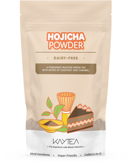 KAYTEA - Hojicha Latte Powder (100g) - Nutty and Bitterness-free Green Tea Alternative