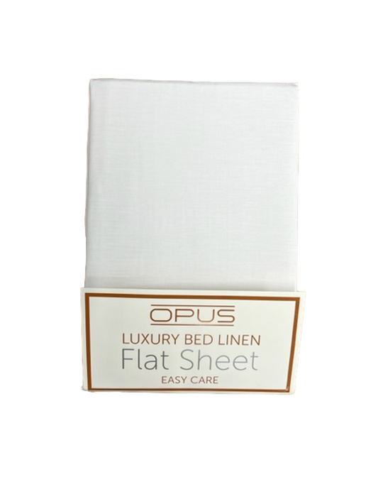 Opus Polycotton Bedding - Easy care, pink, silver, grey, navy, white, fitted & flat sheets, pillowcase pairs.
