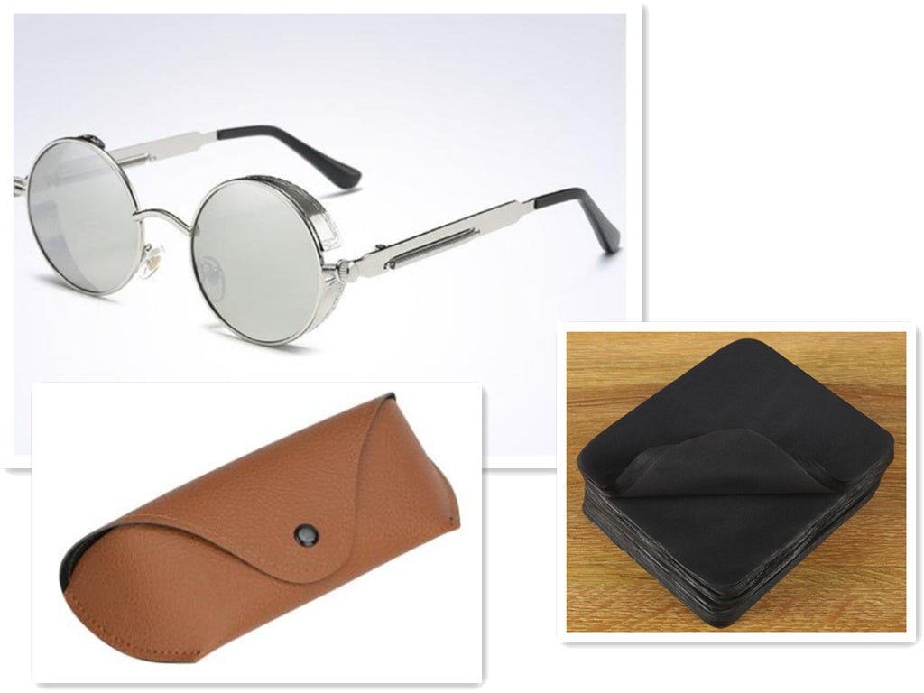 UV protection round frame metal sunglasses | Luxury Home Accessories | Heulog Glow