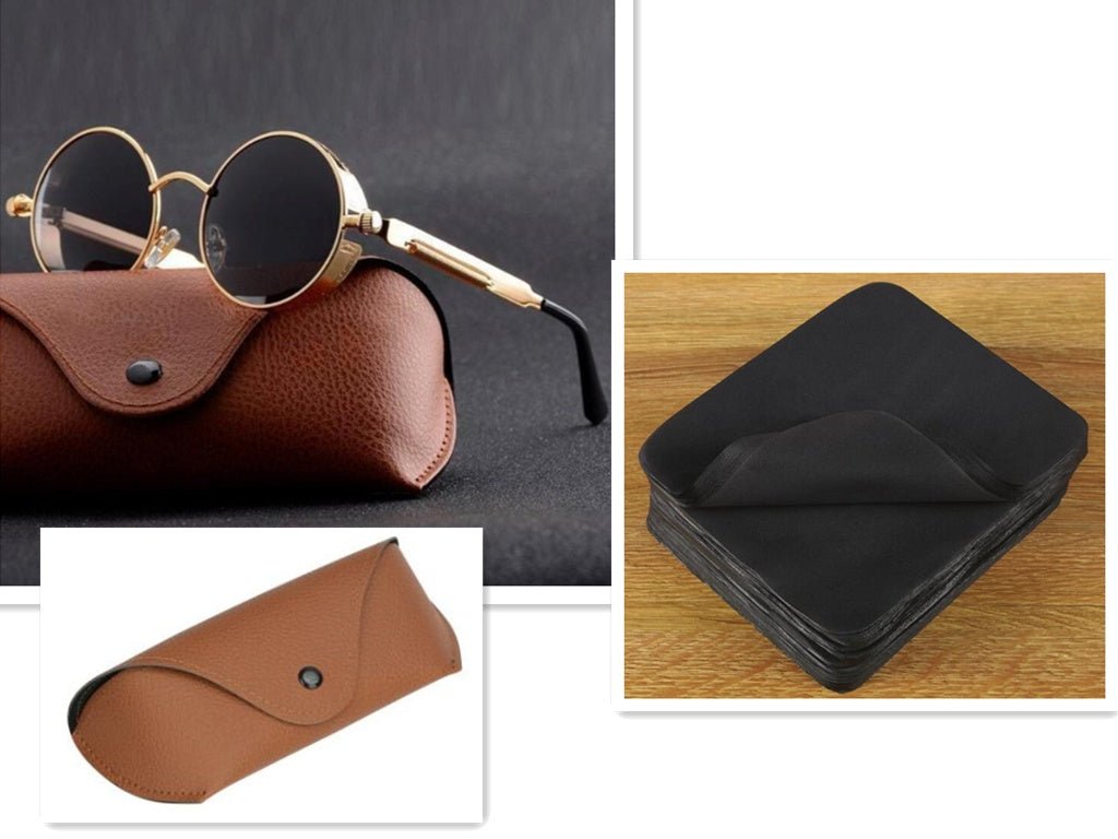 UV protection round frame metal sunglasses | Luxury Home Accessories | Heulog Glow