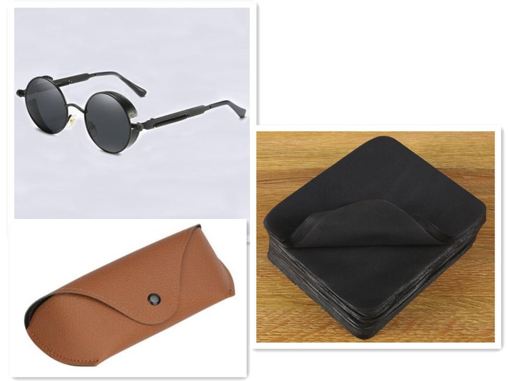 UV protection round frame metal sunglasses | Luxury Home Accessories | Heulog Glow